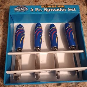 Stainless Steel Spreader Set - Blue